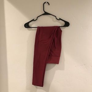 LuLaRoe One Size Leggings / Solid - Cranberry